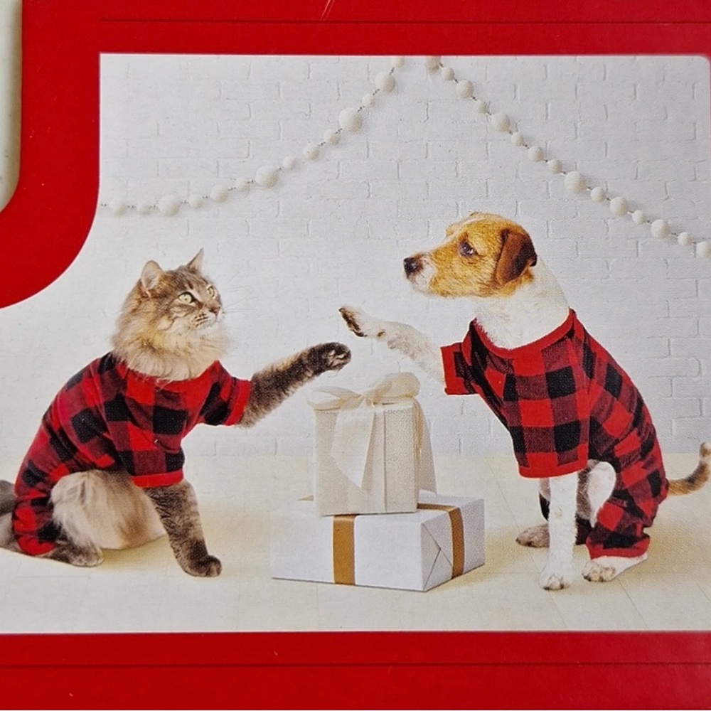 Wondershop Buffalo Check Black/Red Matching Family Dog/Cat Holiday Pajamas New!